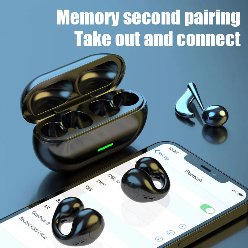 Novo Fone De Ouvido Bluetooth HiFi Stereo Bass TWS Com Microfone  Cancelamento De Ruído Confortável Para Usar