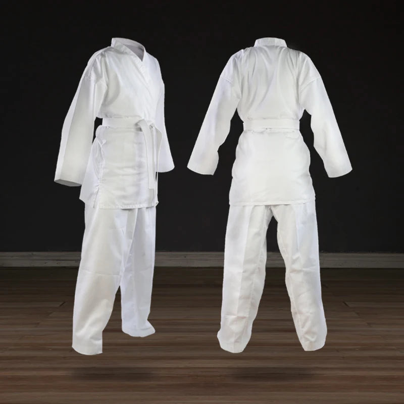 High Quality Dobok Child Adult Karate Uniform Suit WTF Judo Taekwondo Kick Boxing MMA Martial Art Training Clothes Dobok Kimono
