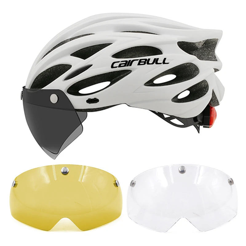 Cycling Helmet Light Road Mtb Mountain Bike Bicycle Led Helmet L for Men Women Visored Bicycle Helmet Casco Accesorios