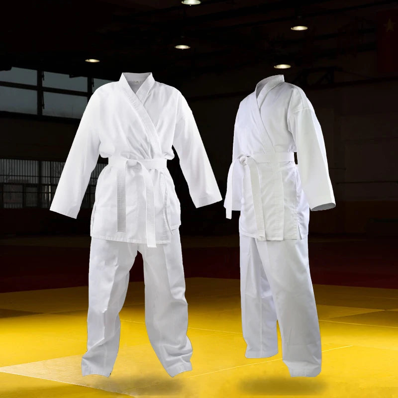 High Quality Dobok Child Adult Karate Uniform Suit WTF Judo Taekwondo Kick Boxing MMA Martial Art Training Clothes Dobok Kimono