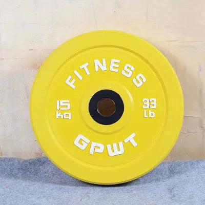 Colorul Barbell Weight Plates, Full Weight Competitive, Big Hole, Full Rubber Barbell Pieces, 5.5lbs-55lbs