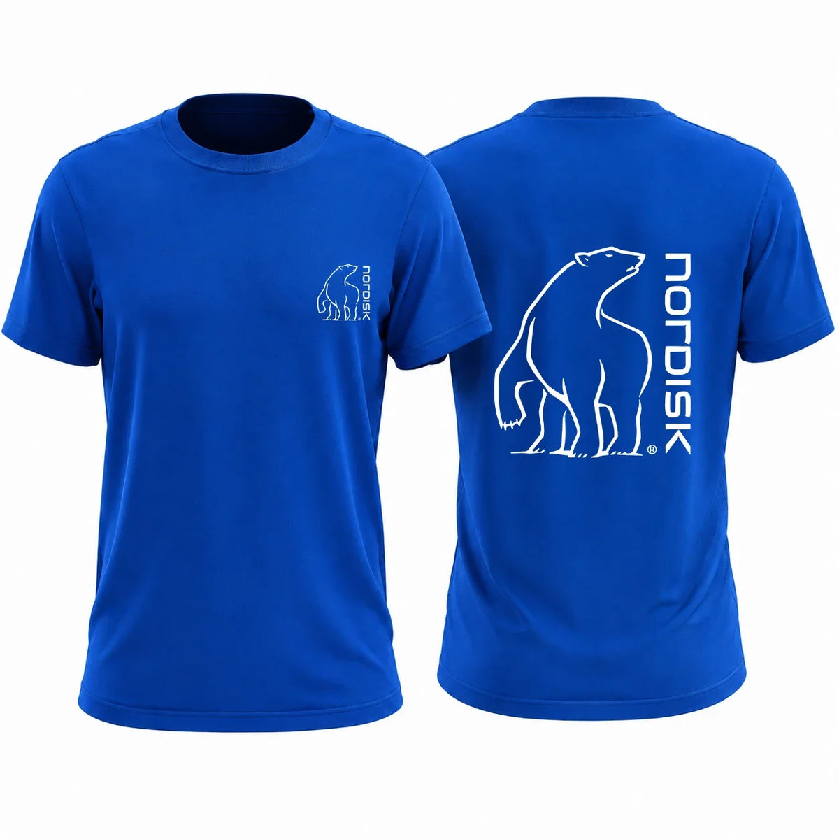 Nuwe Sport-ademende T-hemp Met Dubbeldruk Voor En Agter, Eenvoudige Ysbeer-lynprent, Vinnig Droog En Duursaam Vir Sport, Kortmou