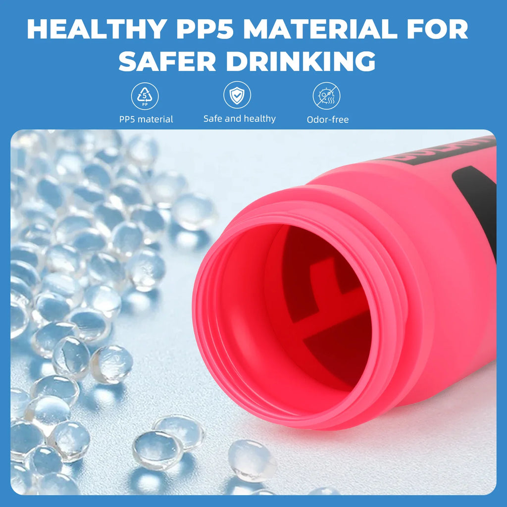 BOLANY 610ml Water Bottle Cycling PP5 Portable Sport Water Bottle Outdoor Sport Camping Running Sport GYM Bicycle
