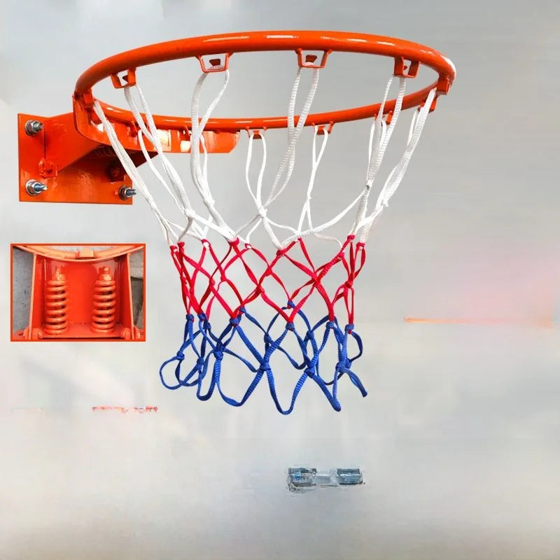 Large Size Basketball Training Ball Blue Rack Outdoor Backboard Net Iron Basketball Frame Children Punching Wall Mounted Basket