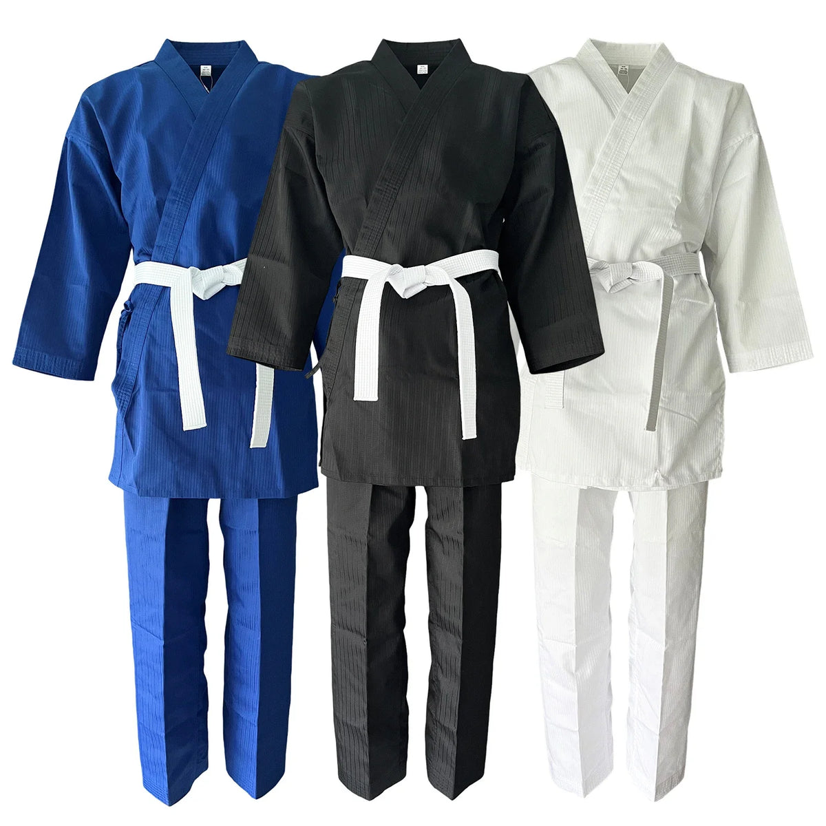 Lightweight Karate Gi Uniform Martial Arts Training With Free Belt Elastic Drawstring Judo Aikido Set