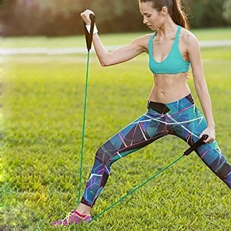 Pull Rope Fitness Elastic Bands Resistance Bands with Handles Training Exercise Tube Band Workouts Strength Equipment 5 Levels