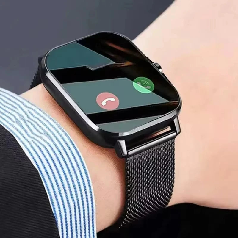 LAXASFIT 2025 Smart Watch Android IOS Bluetooth Talk Heart Rate Monitor Sleep Record Sports Smart Watch Ladies Men Gift
