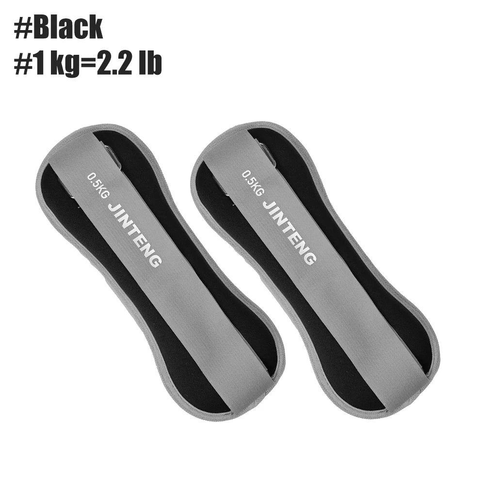 1Pair Wrist Ankle Weights 1kg, 2kg,3kg Strength Training Wrist Leg Arm Weight with Adjustable Strap, Jogging,Gymnastics,Aerobics