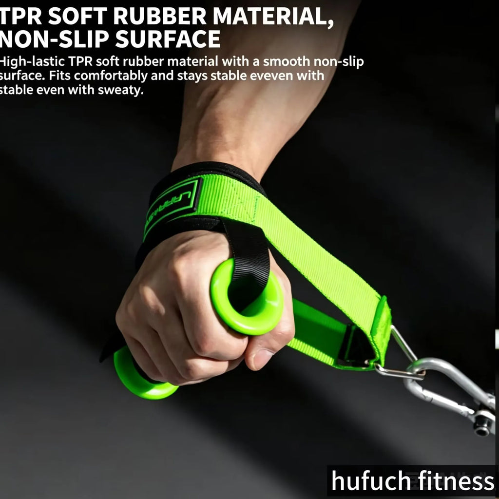 Ergonomic Gym Handle, Adjustable Shoulder Grip, Cable Fly Attachment, Lateral Raise Strap, Home Core Workout equipment