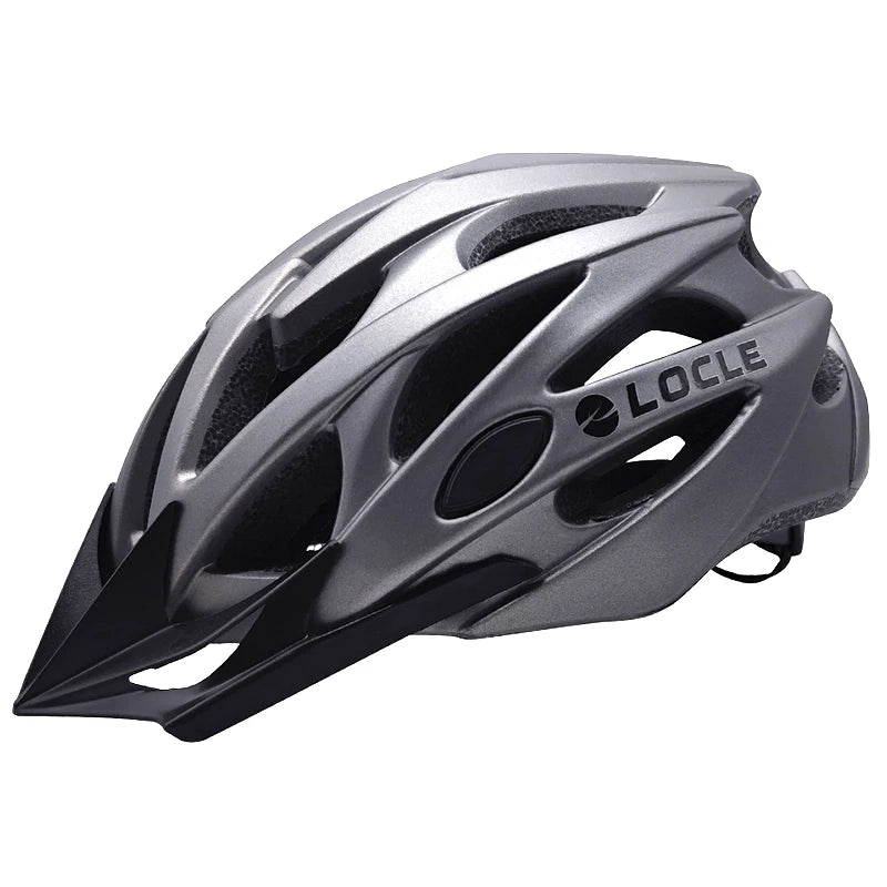 LOCLE Magnetic Goggles Cycling Helmet Men Women Bicycle Helmet Lenses MTB Bike Helmet Road Mountain Helmet Removable Sunvisor