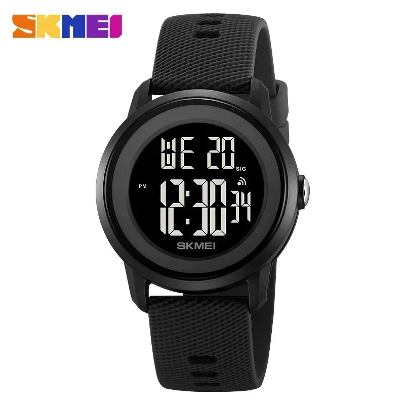 SKMEI 2218 Luxury Waterproof Sports Digital Watches for Women Men LED Display Mens Womens Wristwatches Alarm Reloj De Mujer 1893