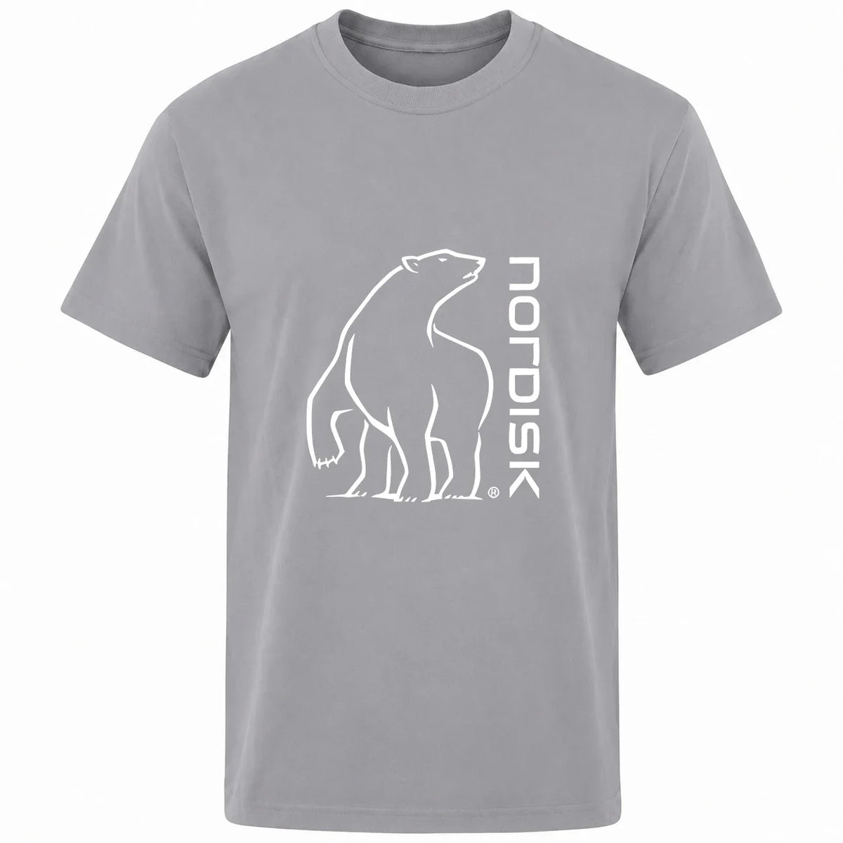 Nuwe Sport-ademende T-hemp Met Dubbeldruk Voor En Agter, Eenvoudige Ysbeer-lynprent, Vinnig Droog En Duursaam Vir Sport, Kortmou