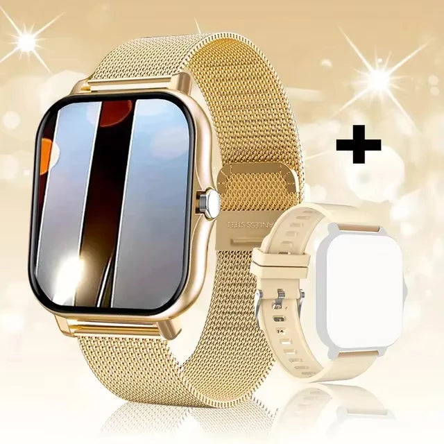 LAXASFIT 2025 Smart Watch Android IOS Bluetooth Talk Heart Rate Monitor Sleep Record Sports Smart Watch Ladies Men Gift