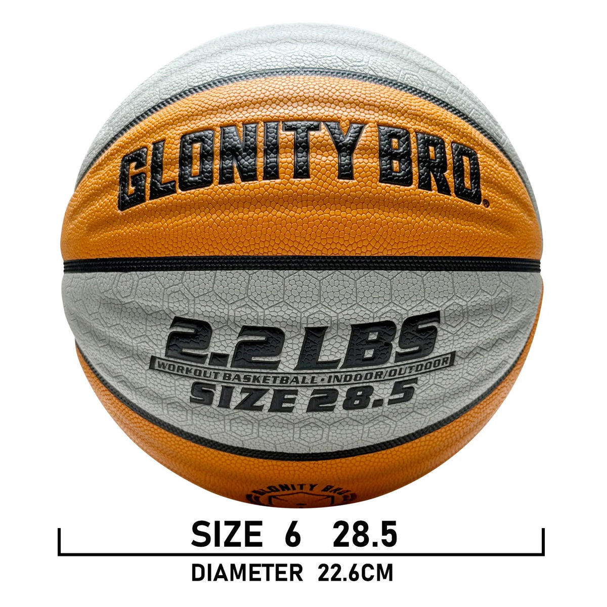 Weighted Training Basketball 3LBS/2.2LBS,Official Size 6/7 Wear-resistant Heavy Ball For Handling Dribbling&Passing,Rebounding