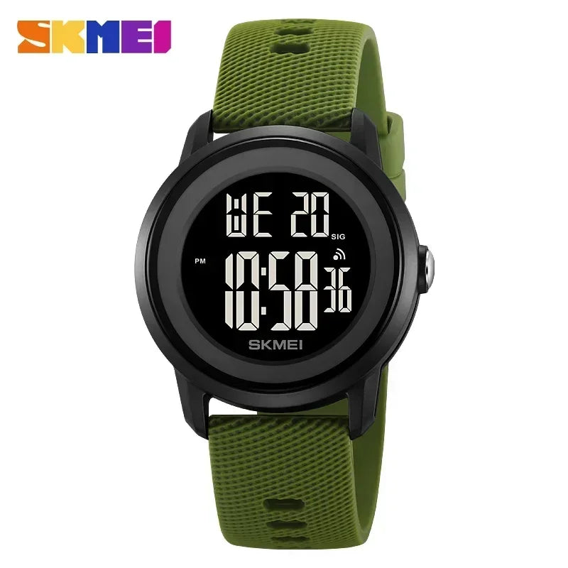 SKMEI 2218 Luxury Waterproof Sports Digital Watches for Women Men LED Display Mens Womens Wristwatches Alarm Reloj De Mujer 1893