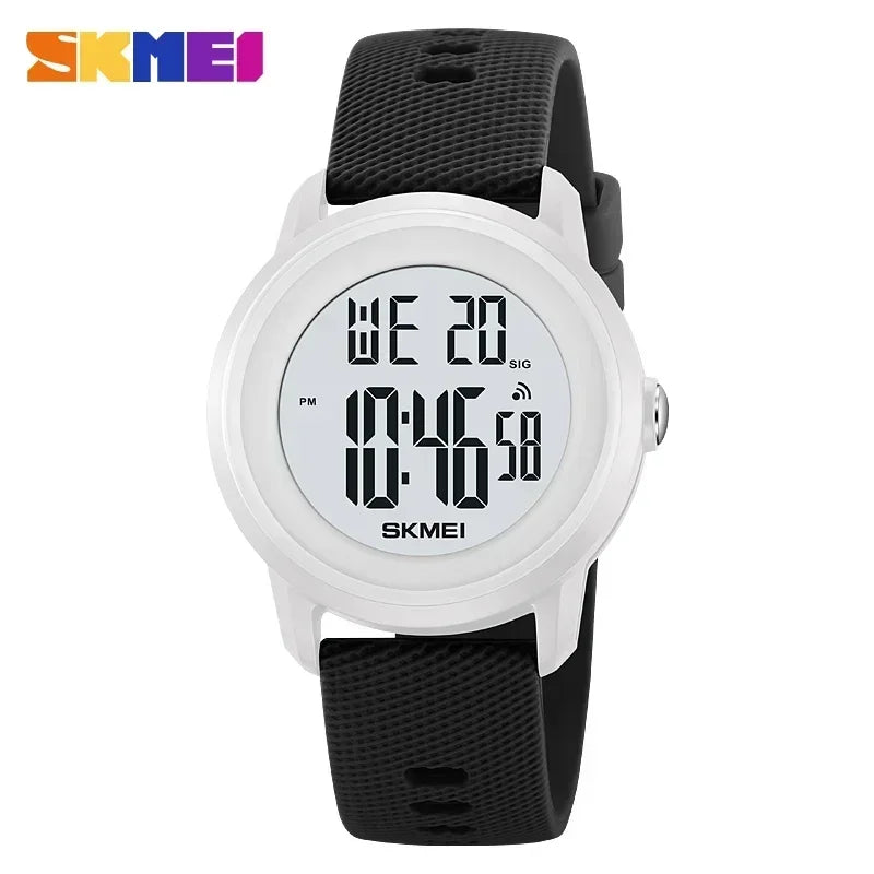 SKMEI 2218 Luxury Waterproof Sports Digital Watches for Women Men LED Display Mens Womens Wristwatches Alarm Reloj De Mujer 1893