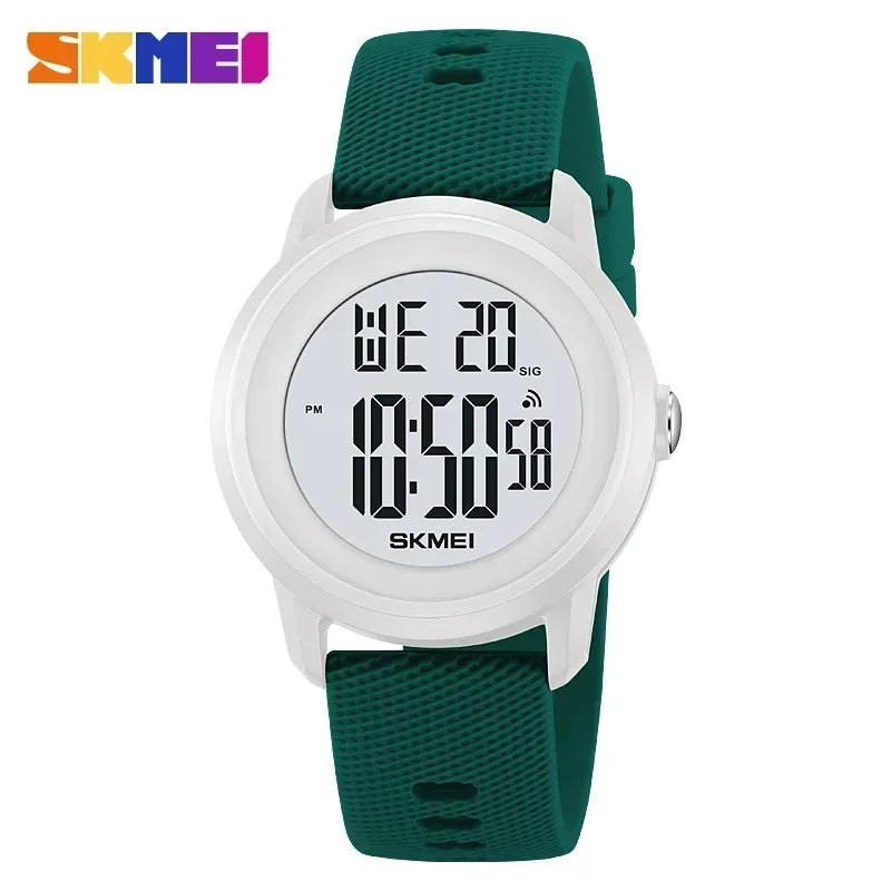 SKMEI 2218 Luxury Waterproof Sports Digital Watches for Women Men LED Display Mens Womens Wristwatches Alarm Reloj De Mujer 1893