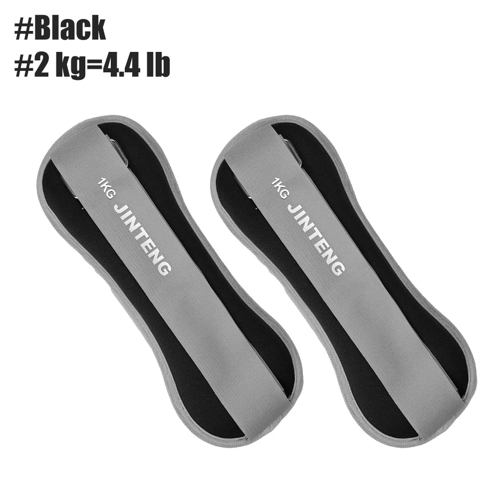 1Pair Wrist Ankle Weights 1kg, 2kg,3kg Strength Training Wrist Leg Arm Weight with Adjustable Strap, Jogging,Gymnastics,Aerobics