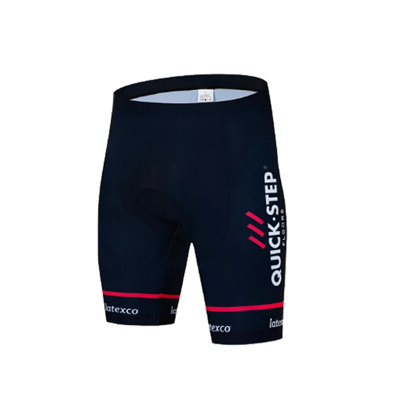 QUICK STEP Cycling Shorts Lycra Bike Tights 19D Gel Padded Pro Bicycle Shorts Breathable Man MTB Summer Bib Shorts Quick Dry