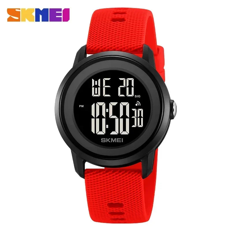 SKMEI 2218 Luxury Waterproof Sports Digital Watches for Women Men LED Display Mens Womens Wristwatches Alarm Reloj De Mujer 1893