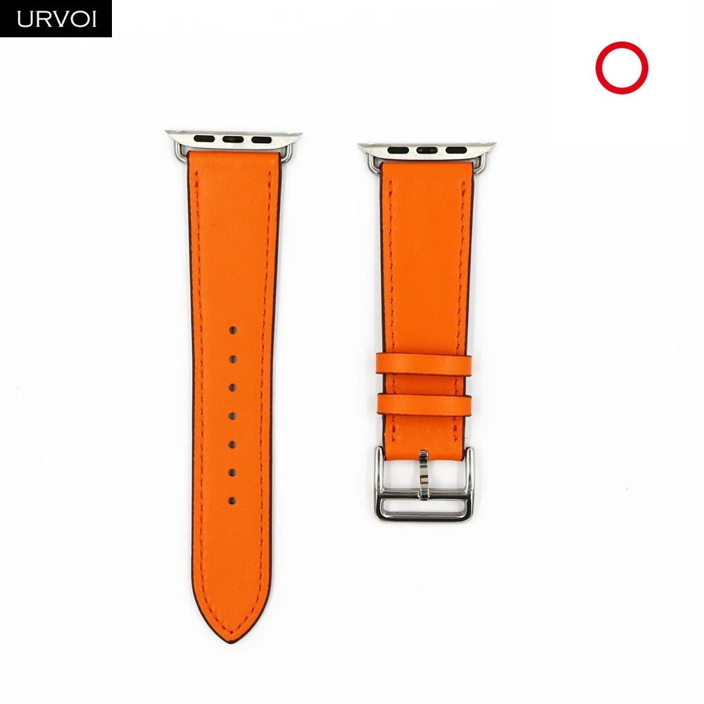 URVOI Leather band for apple watch series 11 10 9 8 7 SE ultra 3 2 single tour for iwatch straps wristband classic design 42mm
