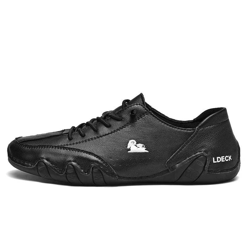 Leather Casual Shoes Sneakers for Men Comfortable Summer Walking Designer Loafers Moccasin 2023 New In Luxury Sports Shoes Man