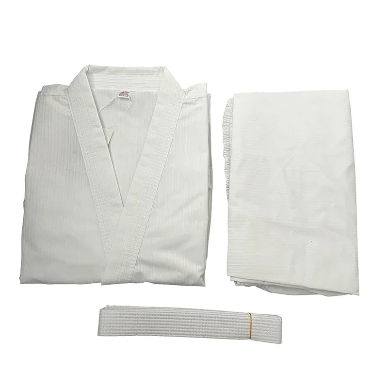 Lightweight Karate Gi Uniform Martial Arts Training With Free Belt Elastic Drawstring Judo Aikido Set