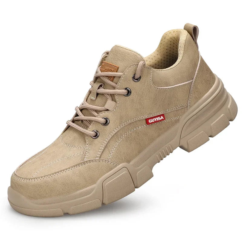Waterproof Wrok Safety Shoes For Men Summer Breathable Indestructible Boots Non-slip Industrial Construction Shoes Male Footwear