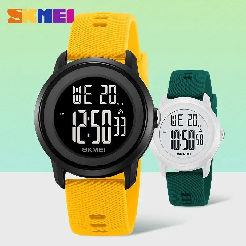 SKMEI 2218 Luxury Waterproof Sports Digital Watches for Women Men LED Display Mens Womens Wristwatches Alarm Reloj De Mujer 1893