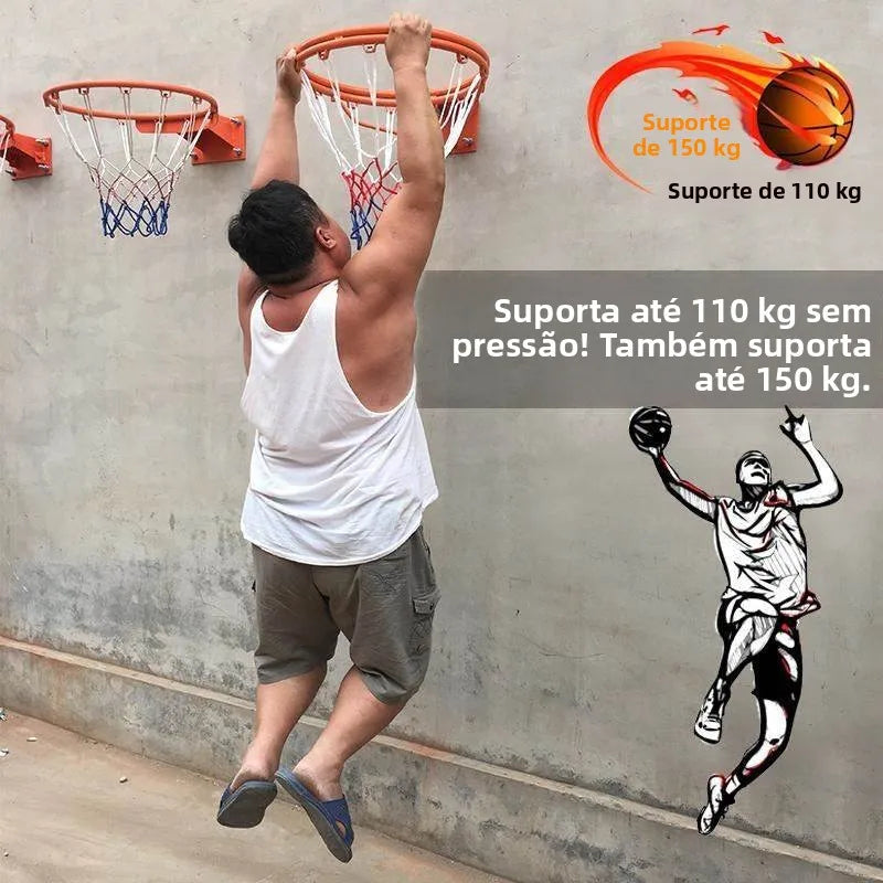 Large Size Basketball Training Ball Blue Rack Outdoor Backboard Net Iron Basketball Frame Children Punching Wall Mounted Basket