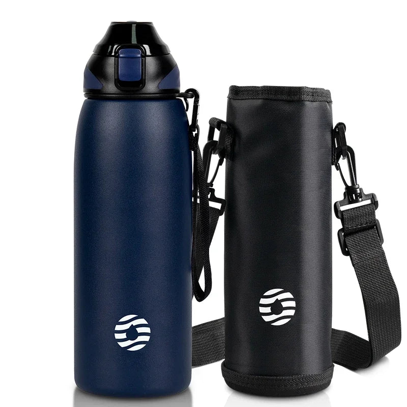Fjbottle Water Bottle 600-1000ml Sports Water Bottle Keep Warm and Cold Drink Stainless Steel Vacuum Flask Outdoor travel Cup
