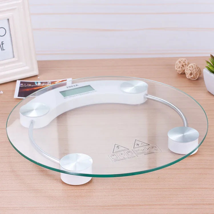 LCD Display High-Definition Digital Scale Round Shape Bathroom Body Weight Scale 0.2-180KG Precision Floor Electronic Scales