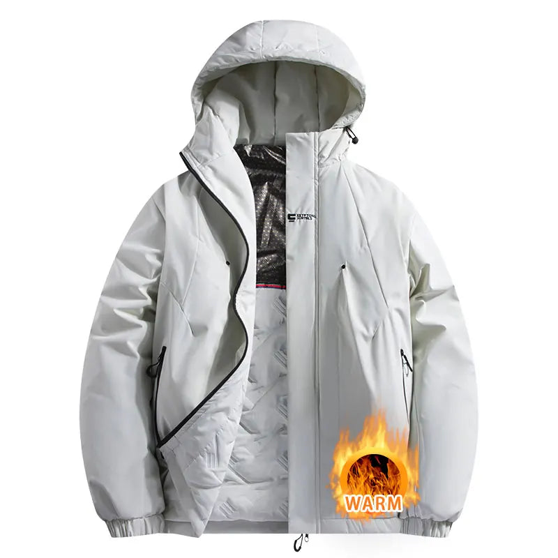 Autumn Winter Sport Jacket Waterproof Windproof Coat Unisex Outdoor Sport Hiking Running Mountaineering Hooded Casual Sport Coat