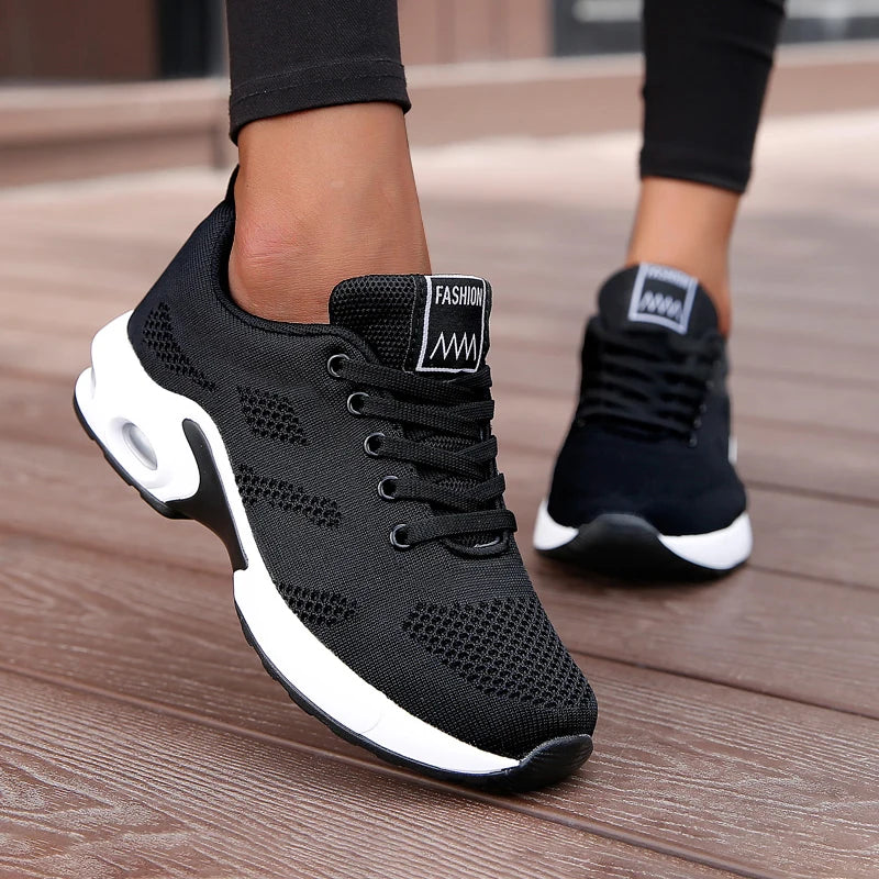 Women Platform Casual Sneakers Shoes Mesh Breathable Running Shoes Chunky Summer Sports Tenis Shoes 2024 Luxury Vulcanize Shoes
