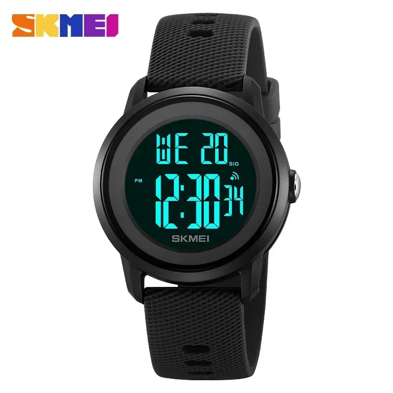 SKMEI 2218 Luxury Waterproof Sports Digital Watches for Women Men LED Display Mens Womens Wristwatches Alarm Reloj De Mujer 1893