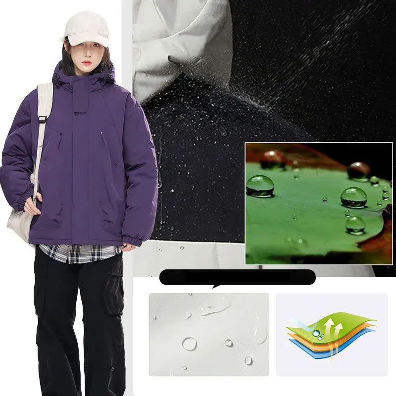 Autumn Winter Sport Jacket Waterproof Windproof Coat Unisex Outdoor Sport Hiking Running Mountaineering Hooded Casual Sport Coat