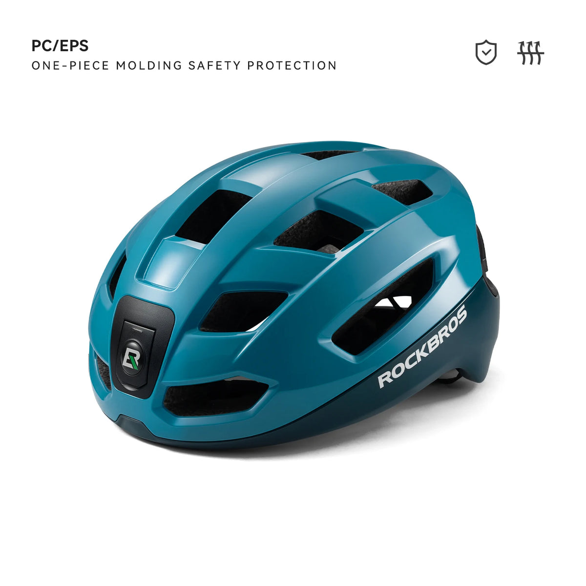 ROCKBROS Bike Helmet Light Helmet with Remote Control Rechargeable Tail light Bicycle Cycling Helmet Intelligent Safety Helmet