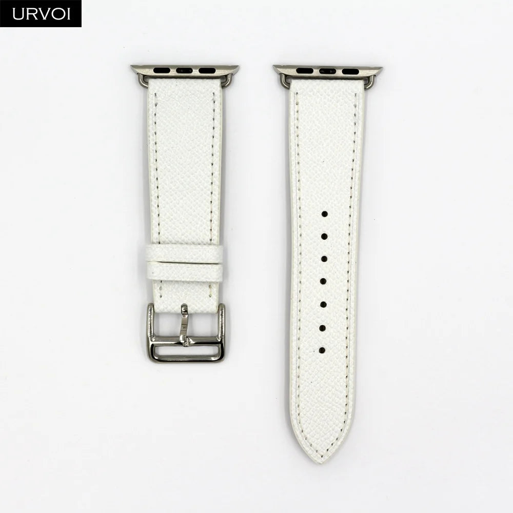 URVOI Leather band for apple watch series 11 10 9 8 7 SE ultra 3 2 single tour for iwatch straps wristband classic design 42mm