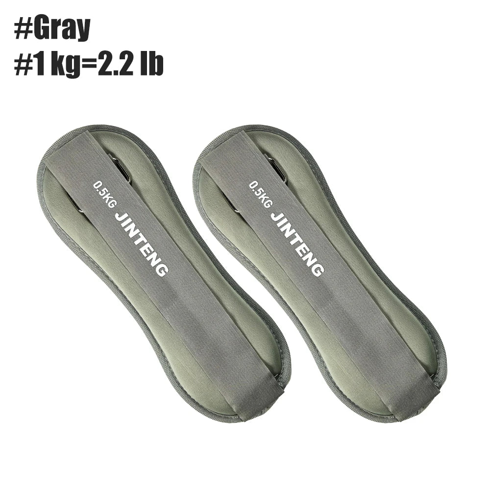 1Pair Wrist Ankle Weights 1kg, 2kg,3kg Strength Training Wrist Leg Arm Weight with Adjustable Strap, Jogging,Gymnastics,Aerobics