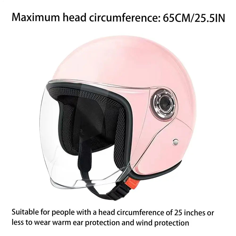 Helmet For Motorcycle Motorcycle Half Face Helmet Protective Gear With Visor For Women Men Adventure Outdoor Riding Scooter