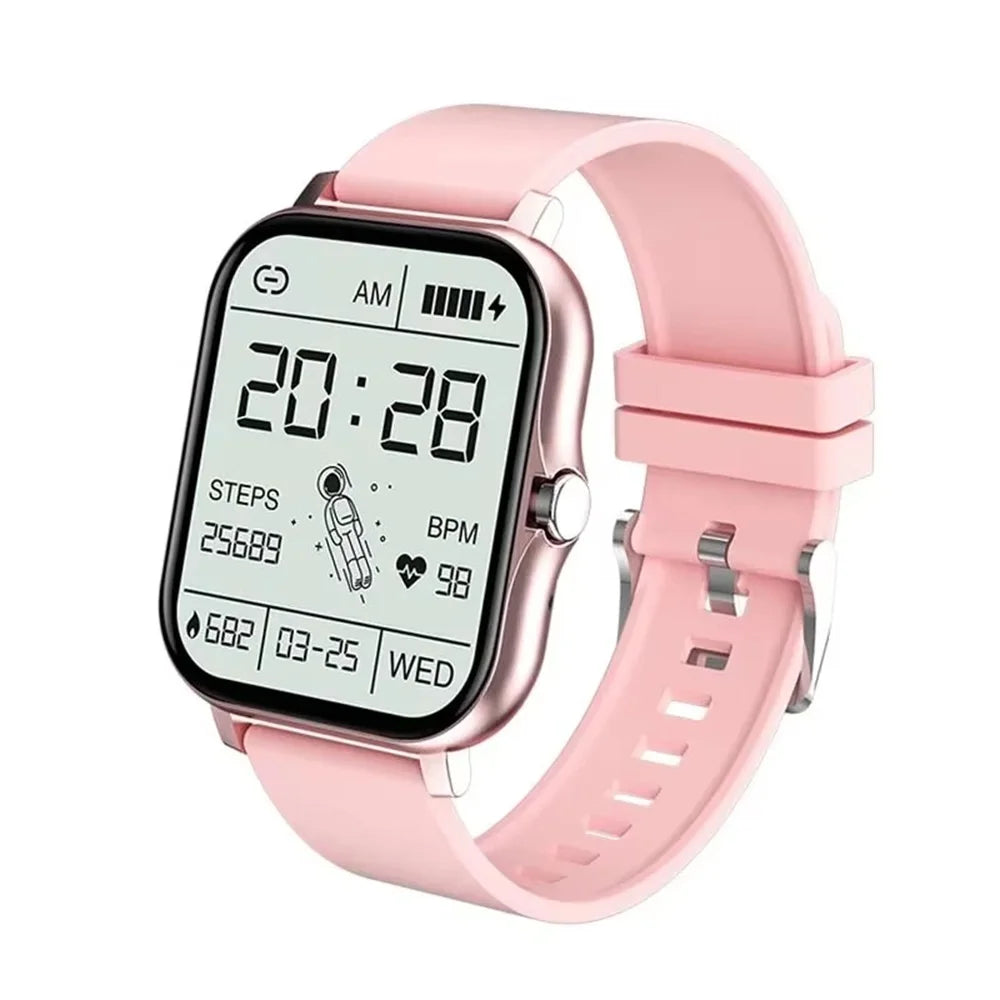 LAXASFIT 2025 Smart Watch Android IOS Bluetooth Talk Heart Rate Monitor Sleep Record Sports Smart Watch Ladies Men Gift