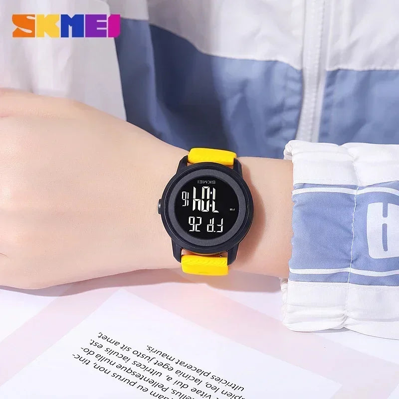 SKMEI 2218 Luxury Waterproof Sports Digital Watches for Women Men LED Display Mens Womens Wristwatches Alarm Reloj De Mujer 1893