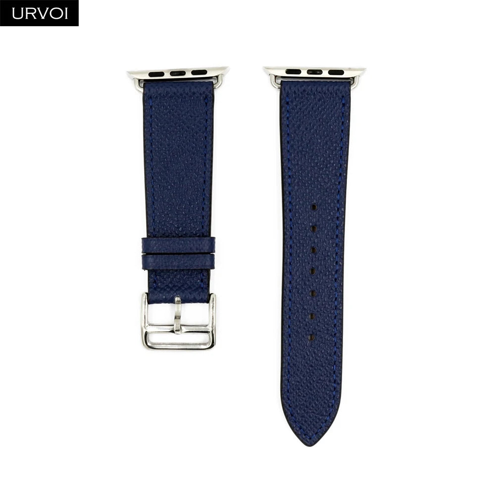 URVOI Leather band for apple watch series 11 10 9 8 7 SE ultra 3 2 single tour for iwatch straps wristband classic design 42mm