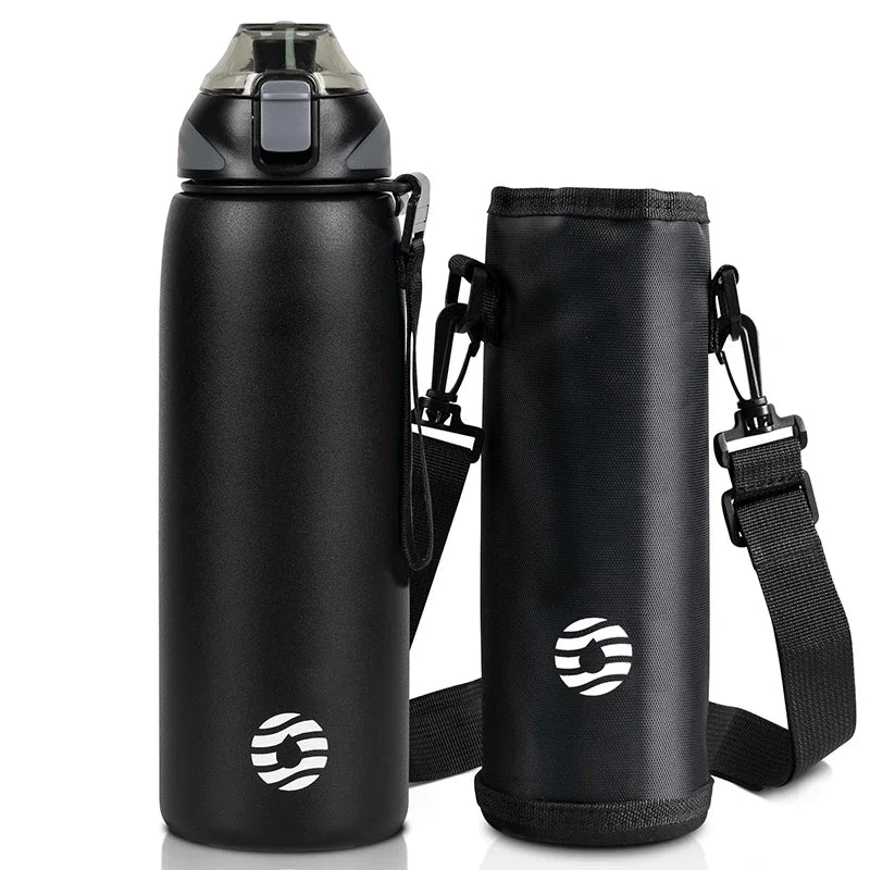 Fjbottle Water Bottle 600-1000ml Sports Water Bottle Keep Warm and Cold Drink Stainless Steel Vacuum Flask Outdoor travel Cup