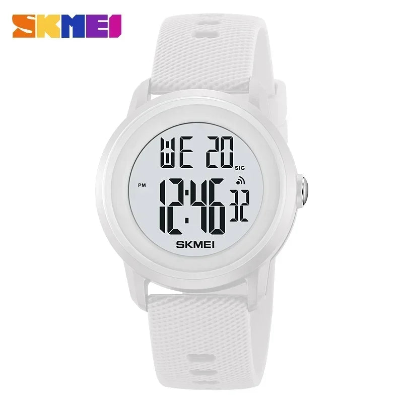 SKMEI 2218 Luxury Waterproof Sports Digital Watches for Women Men LED Display Mens Womens Wristwatches Alarm Reloj De Mujer 1893