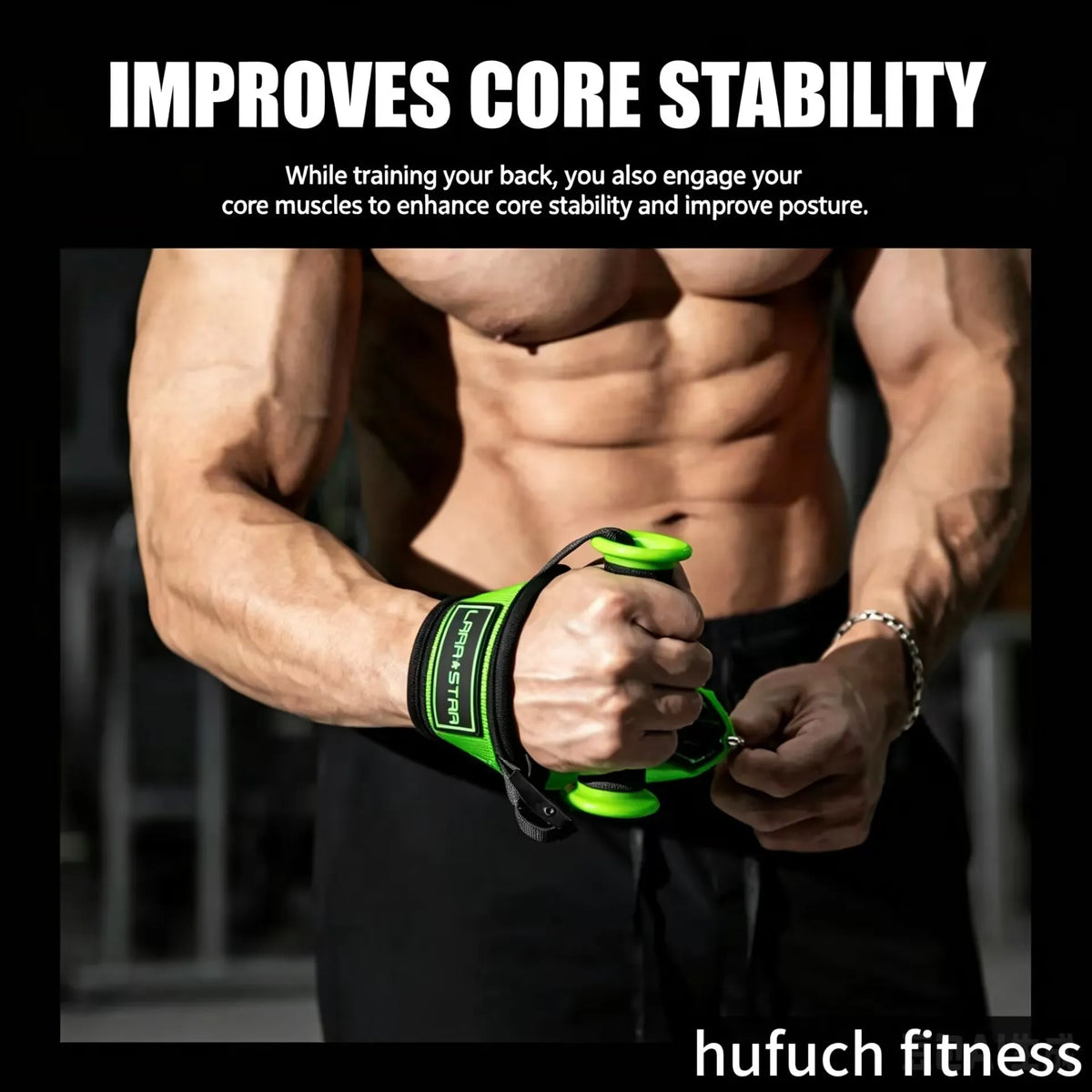 Ergonomic Gym Handle, Adjustable Shoulder Grip, Cable Fly Attachment, Lateral Raise Strap, Home Core Workout equipment